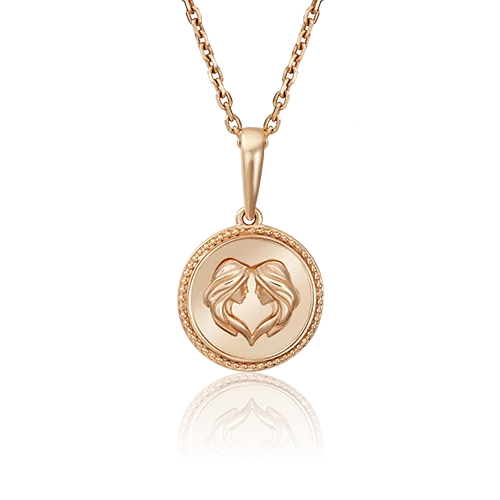 Подвеска «Знак зодиака Близнецы» из красного золота 03-3110-03-000-1110-66