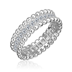 Кольцо из серебра с фианитами 01-5929-00-401-0200