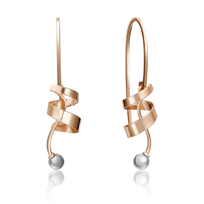 Серьги с французским замком из красного золота 02-4209-00-000-1110-42