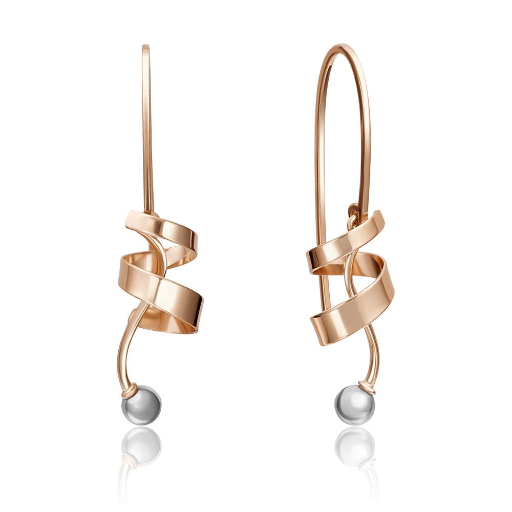 Серьги с французским замком из красного золота 02-4209-00-000-1110-42