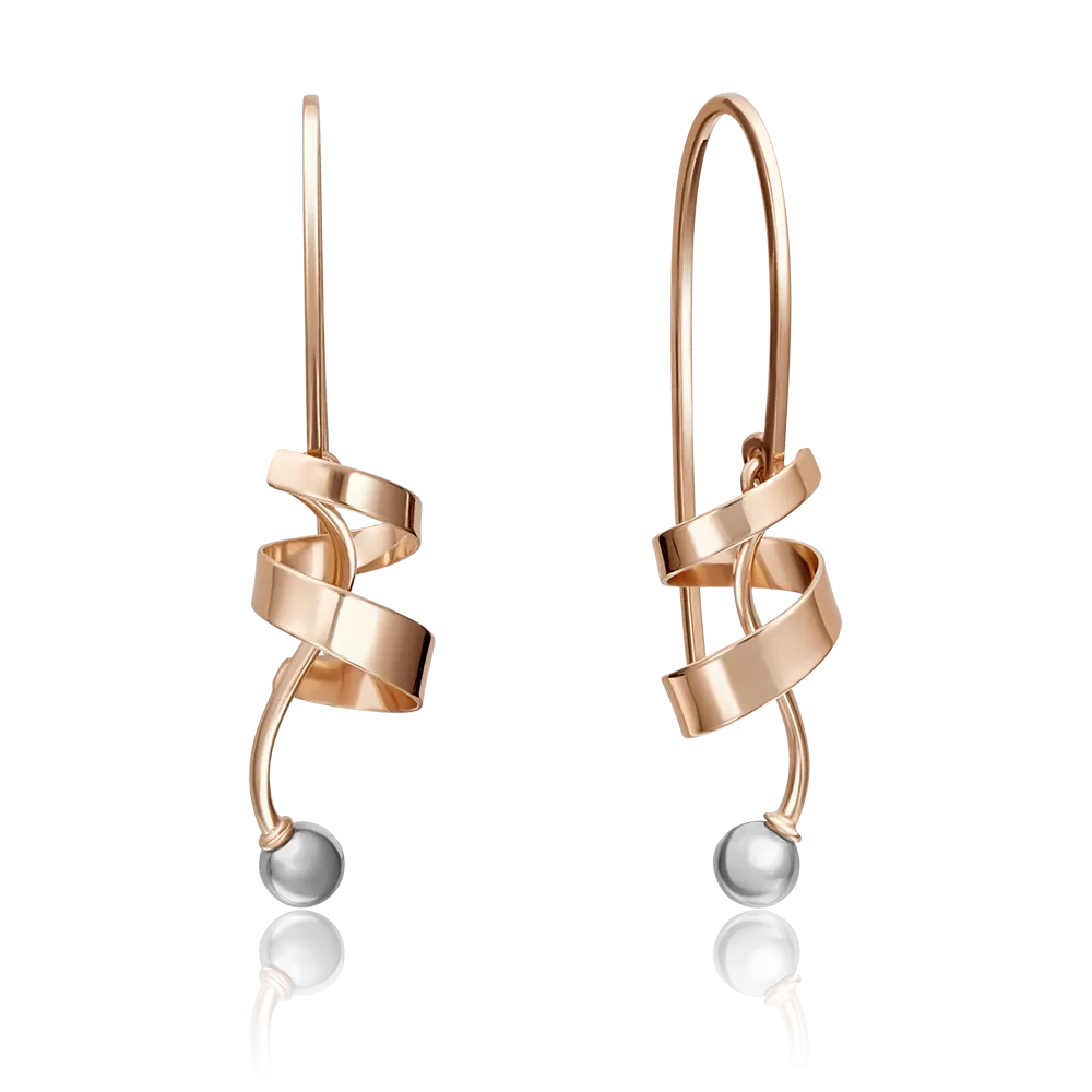 Серьги с французским замком из красного золота 02-4209-00-000-1110-42