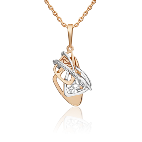 Подвеска из комбинированного золота 03-2895-00-000-1111-65