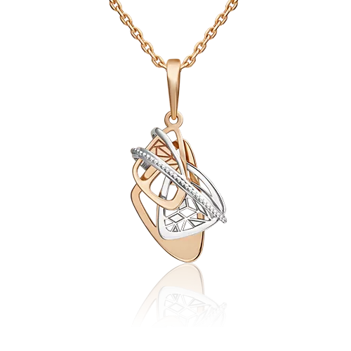 Подвеска из комбинированного золота 03-2895-00-000-1111-65