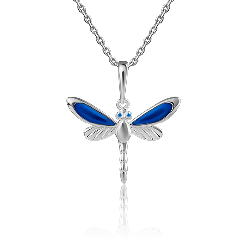 Подвеска «Стрекоза» из серебра с эмалью 03-3205-01-000-0200-71