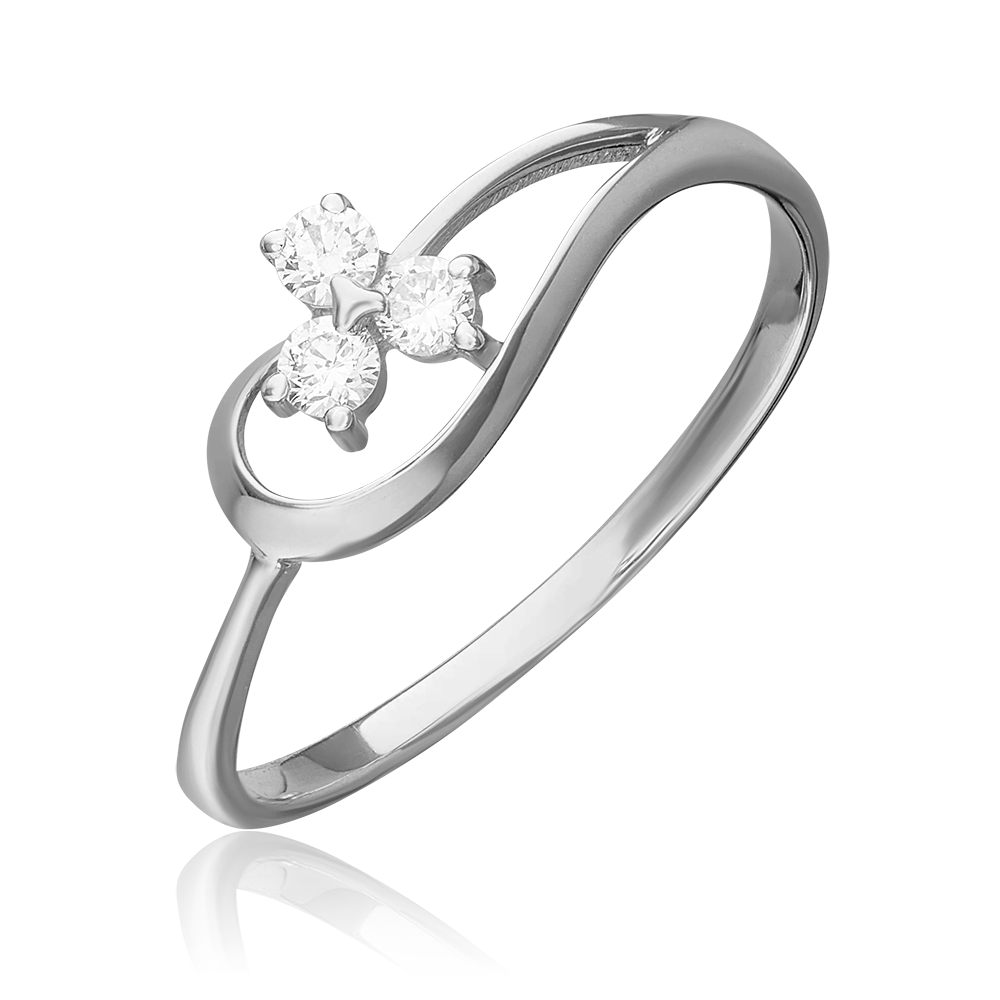 Кольцо из белого золота с бриллиантами 01-0876-00-101-1120-30