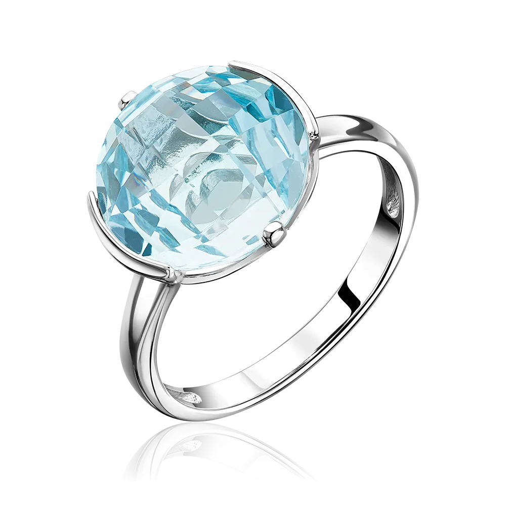 Кольцо из серебра с топазом 01-3509-00-201-0200