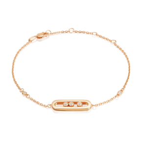 Браслет из красного золота с фианитами 05-0853-00-401-1110