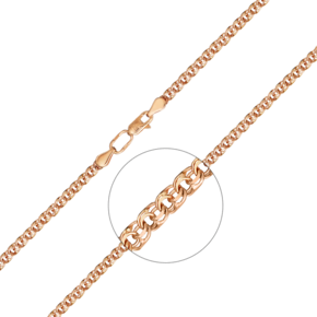 Браслет из красного золота (плетение бисмарк) 22-2701-040-1110-19