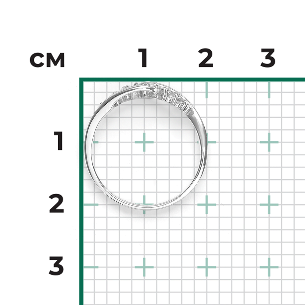 Кольцо из белого золота с бриллиантами 01-5521-00-101-1120-30