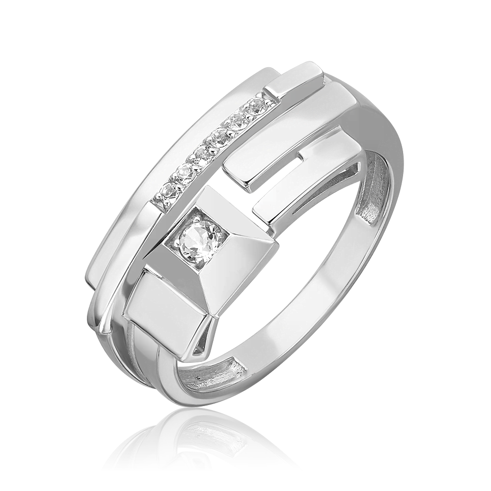 Кольцо из белого золота с натуральными топазами white 01-5621-00-201-1120