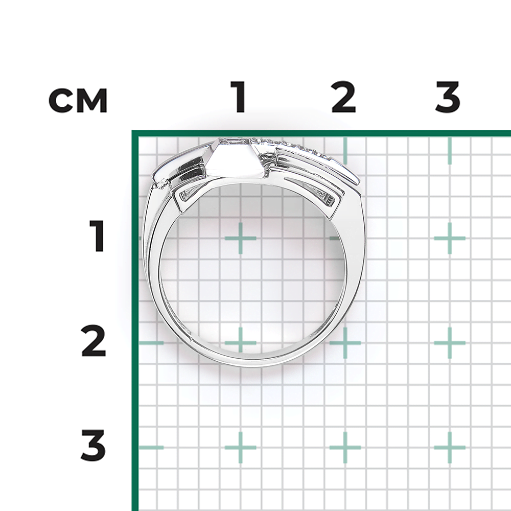 Кольцо из белого золота с натуральными топазами white 01-5621-00-201-1120