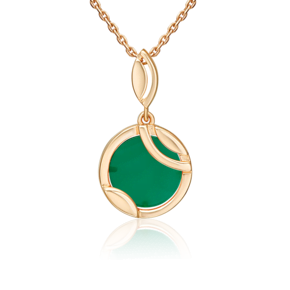 Подвеска из красного золота с агатом 03-3605-00-749-1110