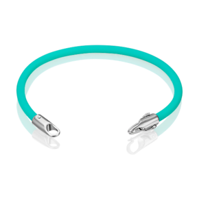 Браслет-соул из серебра с бирюзовым полиуретановым шнуром 05-0762-07-000-0200