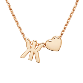 Колье «Буква Ж» из красного золота 07-0279-Ж-000-1110