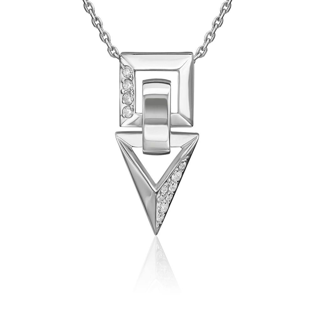 Подвеска из серебра с фианитами 03-3392-00-401-0200