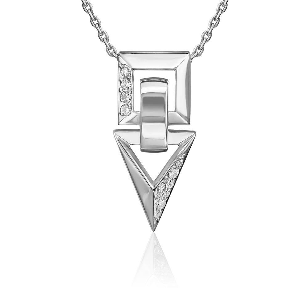 Подвеска из серебра с фианитами 03-3392-00-401-0200