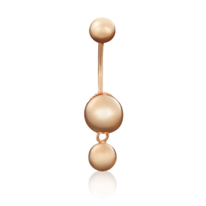 Пирсинг в пупок из красного золота 06-3309-00-000-1110-01