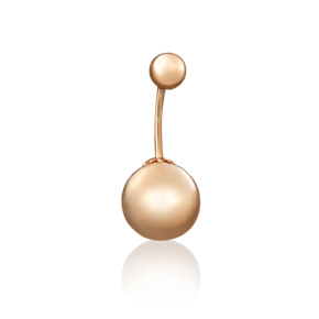 Пирсинг в пупок из красного золота 06-3310-00-000-1110-01