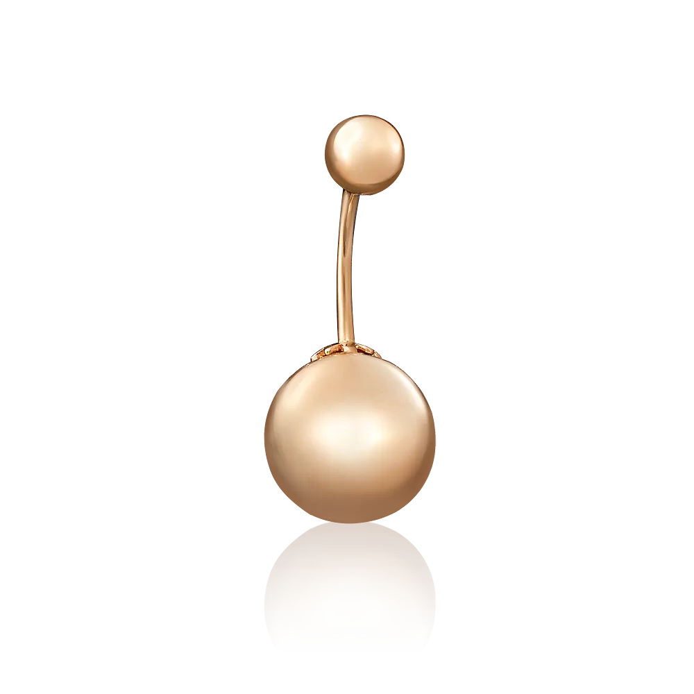 Пирсинг в пупок из красного золота 06-3310-00-000-1110-01