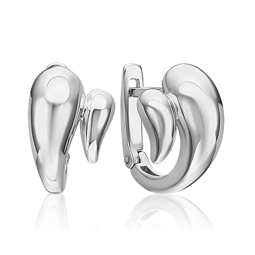 Серьги «Грация» с английским замком из серебра 02-4953-00-000-0200