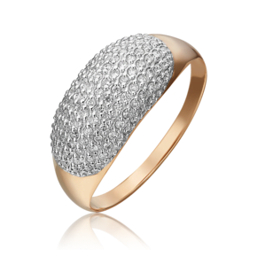 Кольцо из красного золота с бриллиантами 01-5508-00-101-1110-30