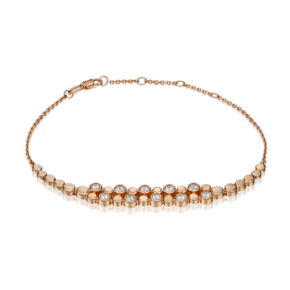 Браслет из красного золота с фианитами 05-0632-00-501-1110-38