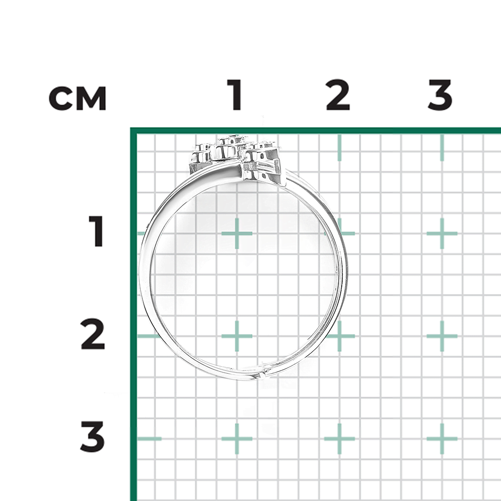 Кольцо из белого золота с бриллиантами 01-5740-00-101-1120