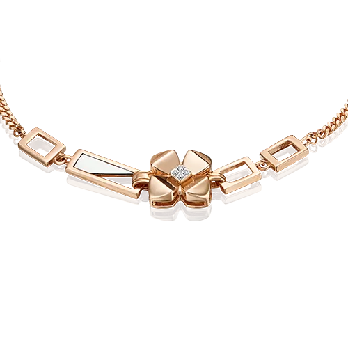 Браслет из комбинированного золота с бриллиантами 05-0731-00-101-1111