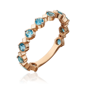 Кольцо из красного золота с топазами 01-5365-00-201-1110-57