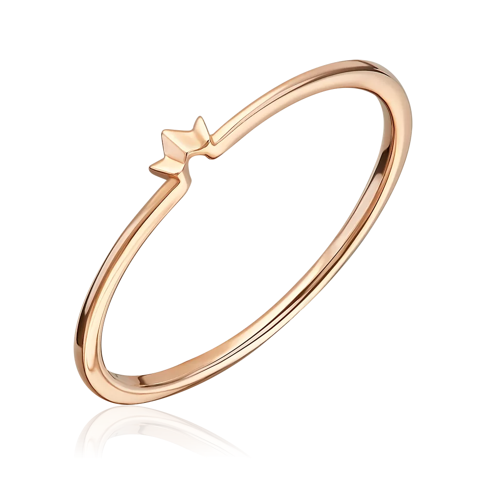 Кольцо «Корона» из красного золота 01-4770-00-000-1110-02