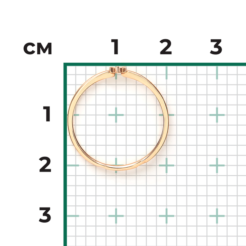 Кольцо «Корона» из красного золота 01-4770-00-000-1110-02