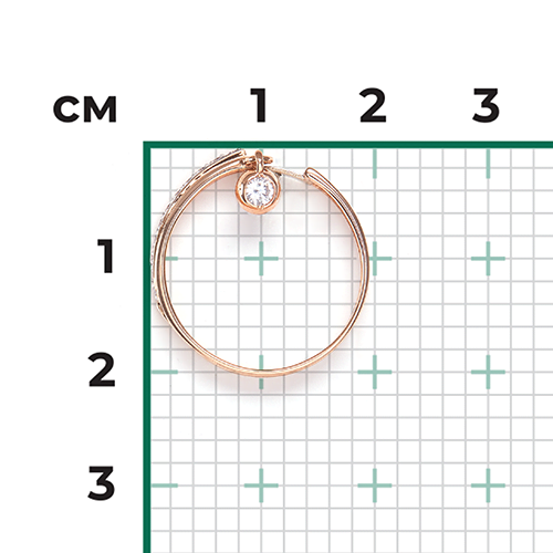 Кольцо из комбинированного золота с фианитами 01-5285-00-401-1111-48