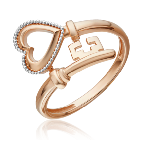 Кольцо «Секрет любви» из комбинированного золота 01-5788-00-000-1111