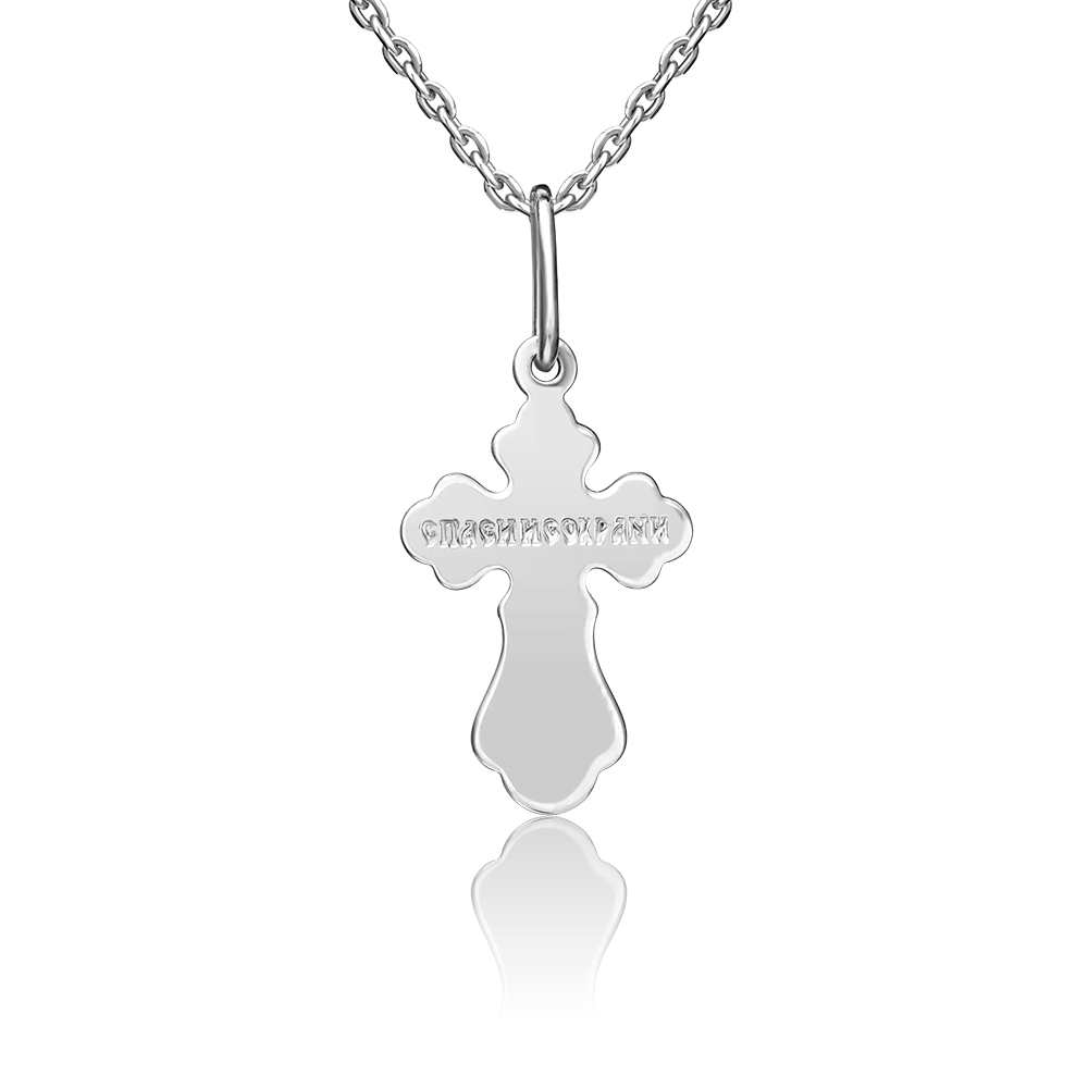 Православный крест из серебра 03-1634-00-000-0200