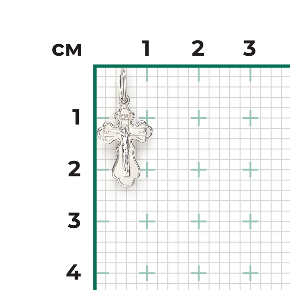 Православный крест из серебра 03-1634-00-000-0200