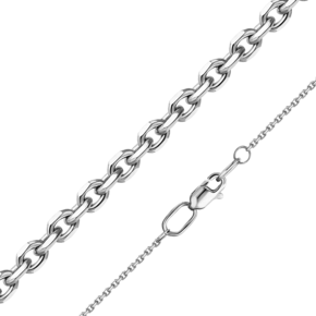 Цепь из белого золота с алмазной гранью (плетение «Якорное») 21-0811-040-1120-17