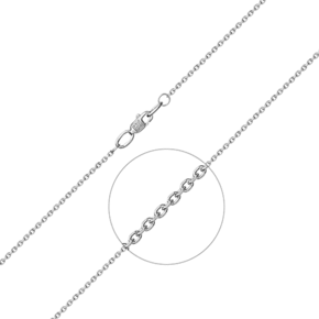 Браслет из белого золота с алмазной гранью (плетение «Якорное») 22-0811-040-1120-17