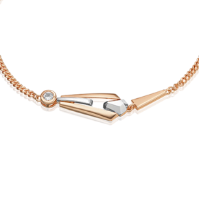 Браслет из комбинированного золота с натуральным топазом white 05-0748-00-201-1111