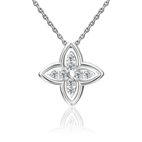 Подвеска-бегунок из белого золота с фианитами 03-3633-00-401-1120