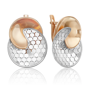 Серьги из комбинированного золота 02-5271-00-000-1111