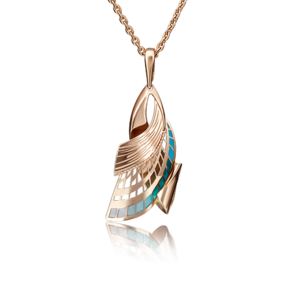 Подвеска из красного золота с эмалью 03-2796-00-000-1110-59