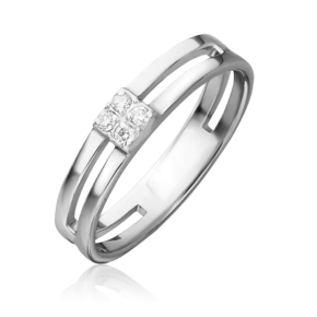 Кольцо из белого золота с бриллиантами 01-0556-00-101-1120-30