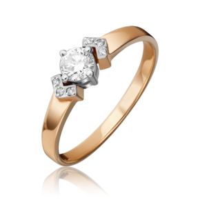 Кольцо из комбинированного золота с бриллиантами 01-0557-00-101-1111-30