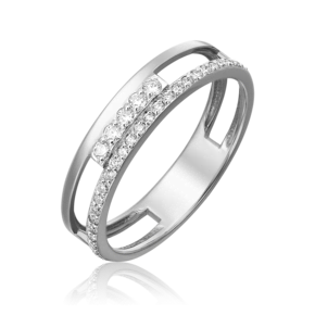 Кольцо из белого золота с бриллиантами 01-0566-00-101-1120-30