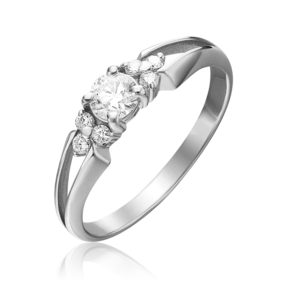 Кольцо из белого золота с бриллиантами 01-0570-00-101-1120-30