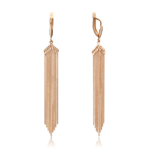 Серьги с английским замком из красного золота 02-4429-00-000-1110-42