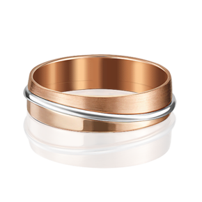 Обручальное кольцо из комбинированного золота 01-5097-00-000-1111-39