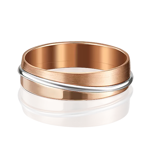 Обручальное кольцо из комбинированного золота 01-5097-00-000-1111-39