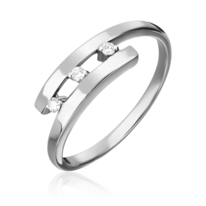 Кольцо из белого золота с бриллиантами 01-0514-00-101-1120-30