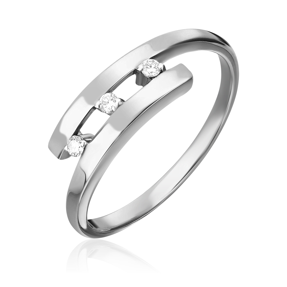 Кольцо из белого золота с бриллиантами 01-0514-00-101-1120-30